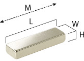 ネオジム磁石バー型（角タイプ）