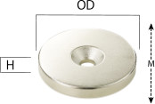 ネオジム磁石プレートキャッチ丸型